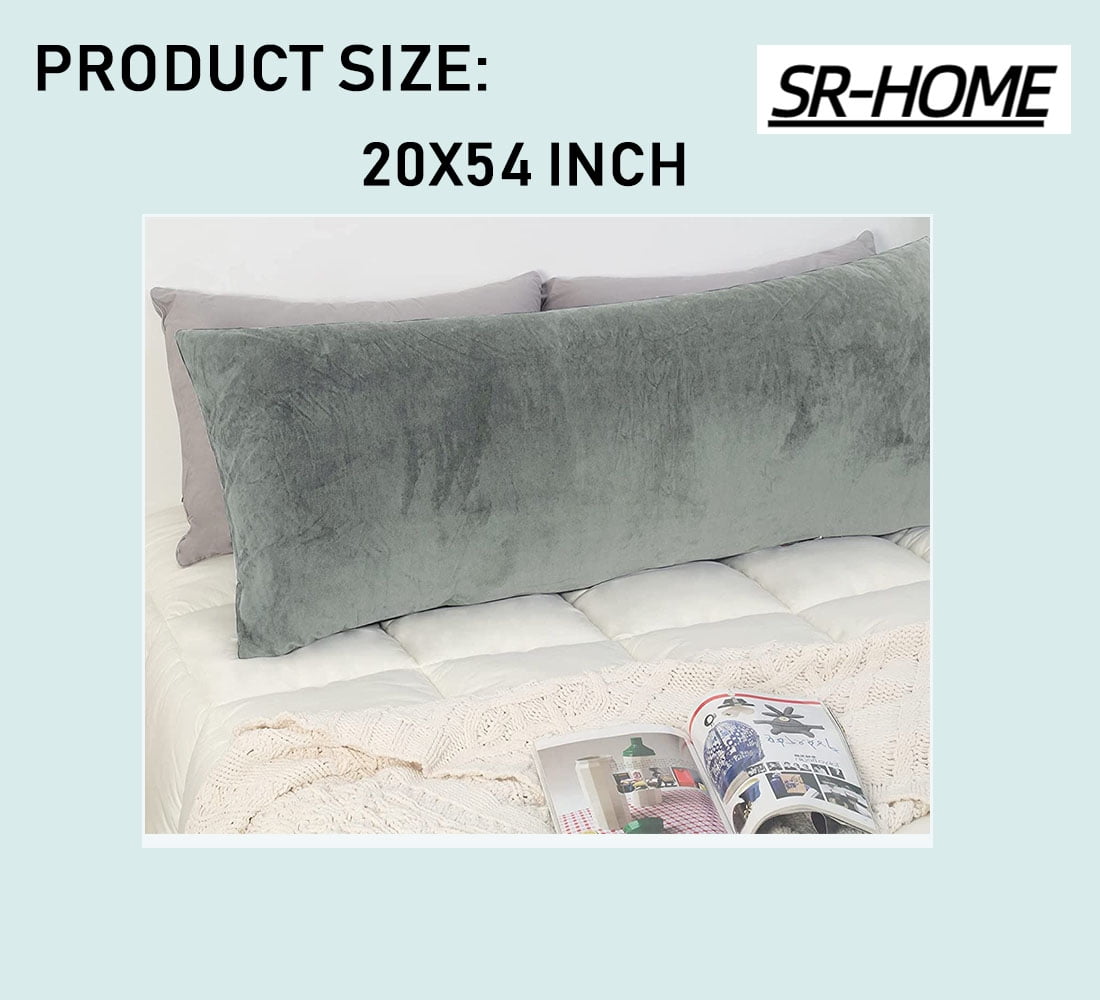 100 Fluffy Plush Deluxe Ultra Soft Body Pillow Cases, Extended Hidden