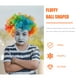 thumbnail image 2 of Peluca de pelo de payaso, Cosplay que muestra payaso, peluca esponjosa en forma de bola, peinado, tocados para disfraces de Halloween, Navidad (colorido), 2 of 6