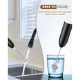 thumbnail image 3 of Milk Frother, USB Rechargeable Electric Milk Frother Stick Manual Handy Milk Frother for Coffee, Latte,Black, 3 of 7