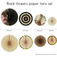 thumbnail image 2 of Party Hanging Paper Fans Decoration Set for Wedding Birthday Party Mother's Day Round Events Accessories Set of 8, 2 of 7