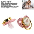 thumbnail image 4 of Chupete de Bebé, Diseño Curvo de Chupete de Bebé Dorado Flexible para Hogar, 4 of 7
