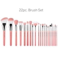 thumbnail image 2 of Bdellium Tools Professional Makeup Pink Bambu Series Deluxe 22pc. Brush Set with Roll-up Pouch, 2 of 3