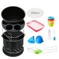 thumbnail image 2 of Juego de accesorios para freidora de aire 13x Tazas para pasteles con bandeja para pasteles antiadherente Rejilla para vapor de una sola capa Disfrute , 7 pulgadas 7in Sunnimix Reemplazo de la freidora de aire, 2 of 8