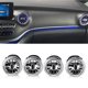 thumbnail image 3 of Ventilación De Aire De Turbina, Elegante Luz Ambiental De Turbina Frontal LED Plug And Play 4 Piezas Para Automóvil, 3 of 7