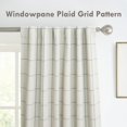 thumbnail image 4 of DriftAway 2 Panels 100% Blackout Windowpane Plaid Linen Curtains Double Layer Drapes for Bedroom 72 Inches Long Farmhouse Thermal Insulated 3.25 Inch Rod Pocket Back Tab for Living Room Gray, 4 of 8