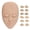 Skin Color, variant on BOKYAN Skin Color Lash Extension Mannequin Face Set 6 Pairs Replaceable Eyelids Silicone Practice Head for Makeup Massage (7.87 inches / 20 cm)