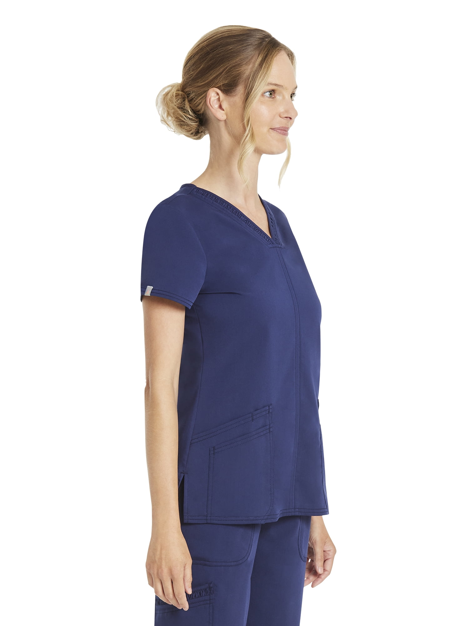 Scrubstar Women's Premium Ultimate Stretch V-Neck Scrub Top, Sizes XS-3XL
