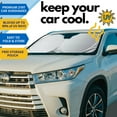 thumbnail image 2 of HOMEYA Car Windshield Sunshade Cover Visor, Foldable Front Window Sun Shade for Most Car SUVs and Trucks, Keep Vehicle Cool, Panda Printing, 2 of 8