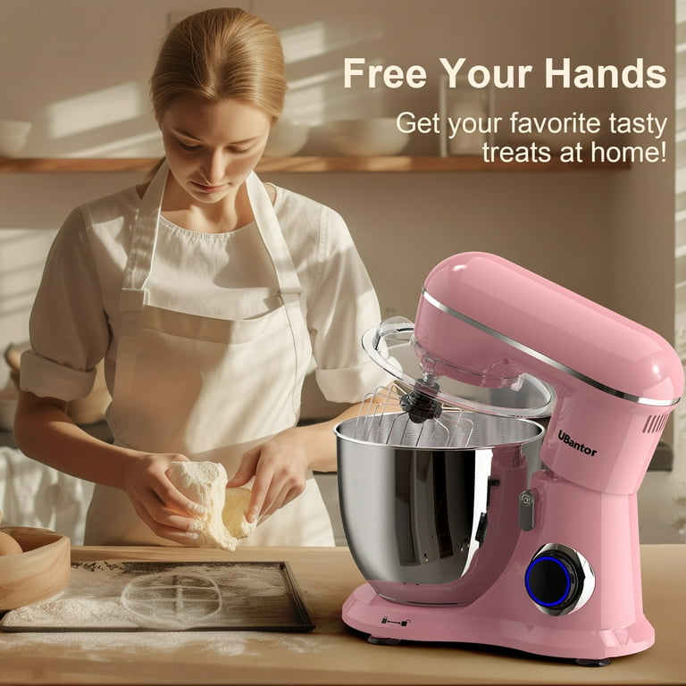 UBantor Stand Mixer, 6.5 QT Tilt-Head 660W 10-Speed Food Mixer, 3-IN-1  Kitchen Electric Mixer with Dough Hook, Beater, Whisk, Bowl for Most Home  Cooks 