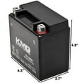 thumbnail image 3 of KMG Battery Compatible with Kymco 50 Super 9 2009-2010 YTX5L-BS Sealed Maintenance Free Battery High Performance 12V SMF OEM Replacement Powersport Motorcycle ATV Scooter Snowmobile, 3 of 3