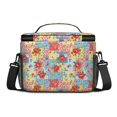 thumbnail image 3 of Lunch Box Pioneer Flower Floral Print Pattern Insulated Lunch Bag for Women Men,Medium Leakproof Lunchbox Cooler Bag Adjustable Strap,10 X 6.7 X 8 Inches, 3 of 6