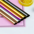 thumbnail image 4 of 5 Pcs Pailles en Métal Réutilisables avec 1 Brosse, Grandes Pailles Droites Colorées, Paille en Acier Inoxydable Recyclée pour Gobelet Rumbler Boisson Froide, Pailles pour Maison Bar Boutique de Boissons (Or), 4 of 6