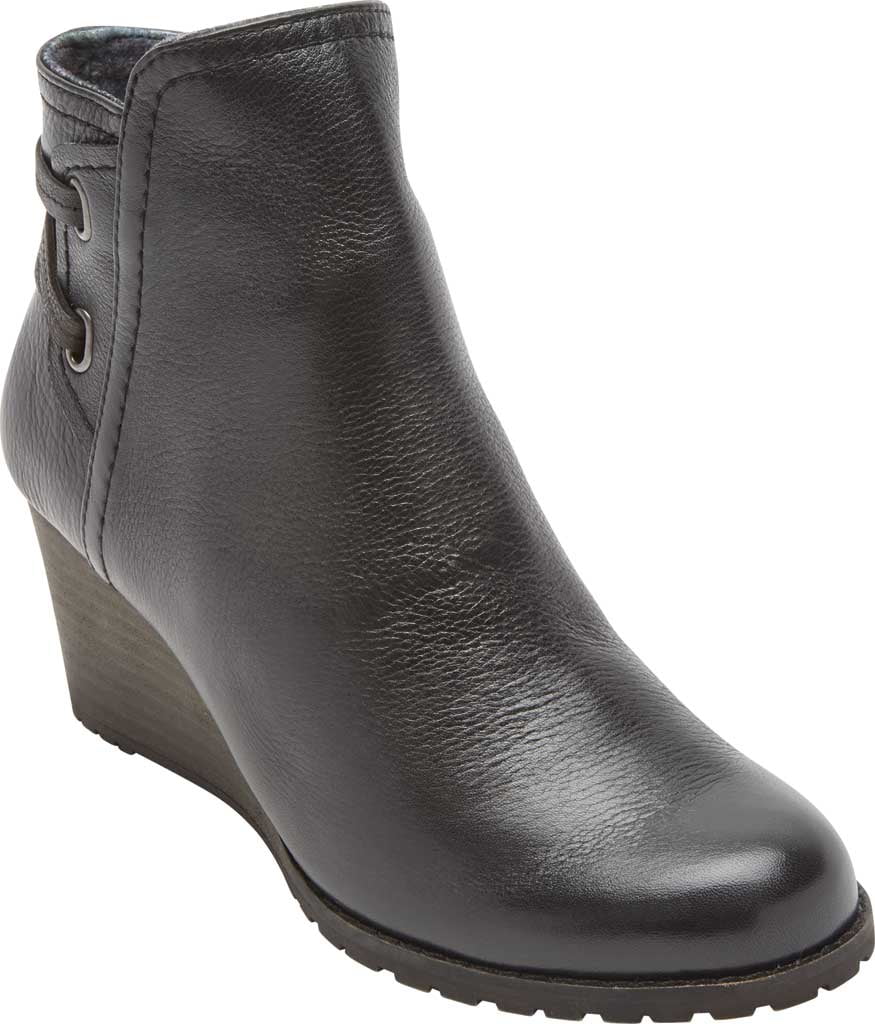 Ankle Bootie Black Leather 
