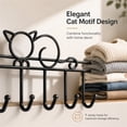 thumbnail image 5 of Over Door Hanger with 7 Hooks, Metal Over The Door Towel Hook, Decorative Overdoor Organizers, Hanging Storage Rack for Bag, Coat, Towel, Hat, Robes, Scarves, Closet, 5 of 7