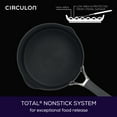 thumbnail image 5 of Circulon 3 Qt Radiance Hard-Anodized Nonstick Straining Saucepan, Gray, 5 of 11