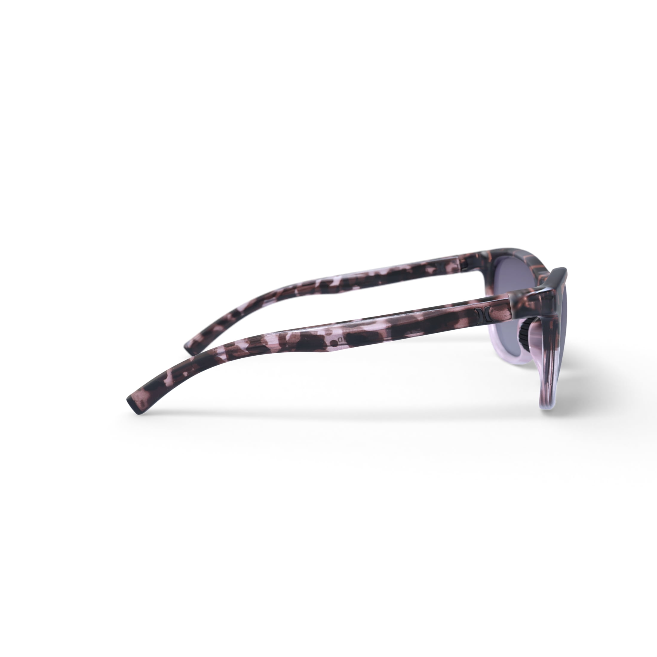 Hurley Palm Springs - HSL3001PS_651, round sunglass, pink crystal/demi frame & smokey rose gradient polarized lens + ar coating