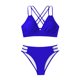 thumbnail image 4 of Trajes de baño para mujer, Trajes de baño para mujer, Conjunto de moda para mujer, Traje de baño de dos piezas de color liso, Traje de baño de tirantes para mujer, 4 of 4