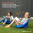thumbnail image 5 of ECR4Kids Leaf Floor Seats with Mobile Leaf Seat Cart, Flexible Seating, Blue, 12-Piece, 5 of 9