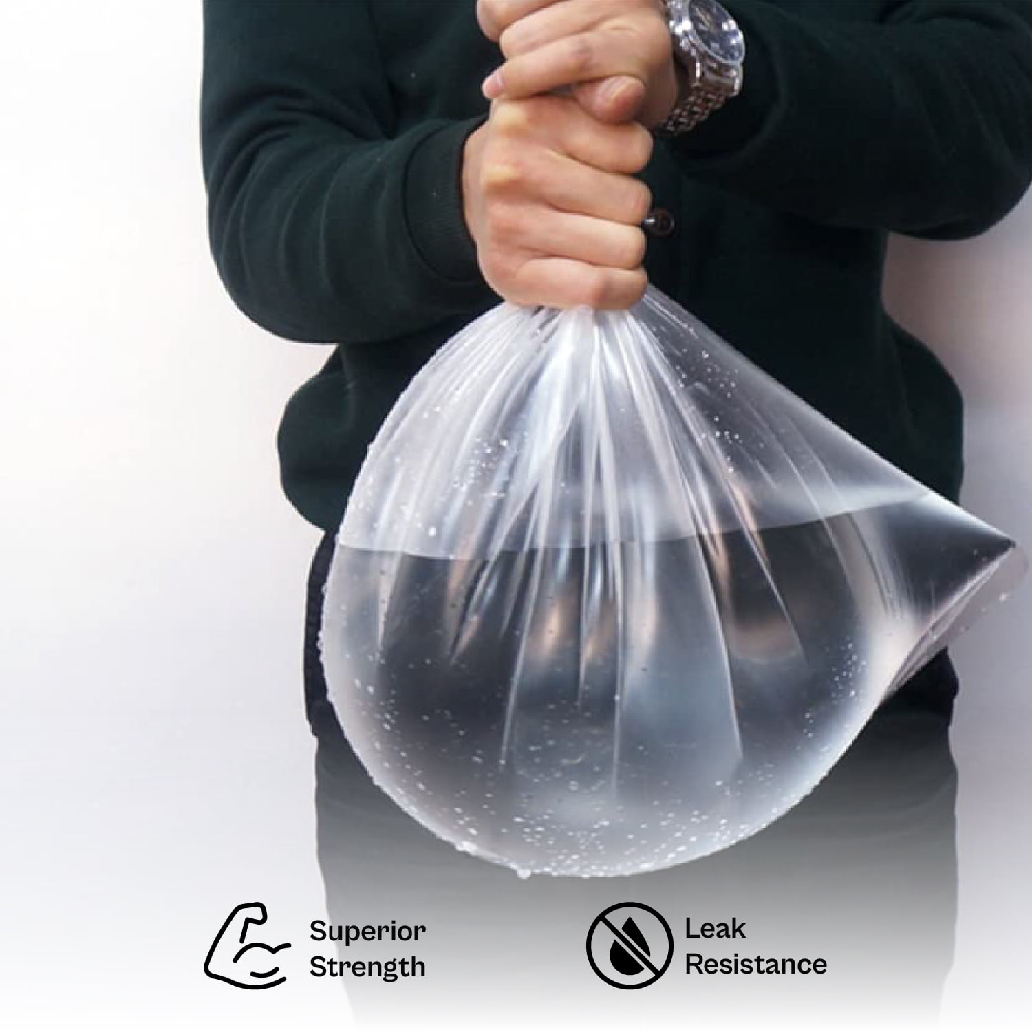 MMBM 30" x 37" 20-30 Gal Natural Trash Can Liners 0.51 Mil Star Seal HDPE Garbage Bags 1000 Case for Industrial Use