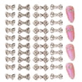 thumbnail image 1 of 40 Uds. De diamantes de imitación de aleación para uñas con lazo, pajarita, cristales para uñas, joyas, diamantes de imitación, juego de gemas para decoración de uñas, 1 of 6