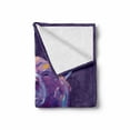 thumbnail image 2 of Bear Soft Flannel Fleece Throw Blanket, Abstract Portrait with Digital Brushstrokes Wildlife Mascot Display, Cozy Plush for Indoor and Outdoor Use, 50" x 70", Purple Pink Sky Blue, by Ambesonne, 2 of 6