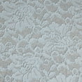 thumbnail image 3 of Zelouf Kilo Glitter Floral Lace Bonded Jersey  , Sewing, DIY, Crafts Fabric by the Yard, Sky/silver, 10 Yard, 3 of 3