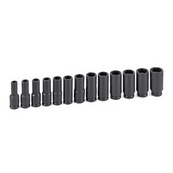 Grey Pneumatic 3/8" Drive 13 Piece Deep Metric Magnetic Impact Set