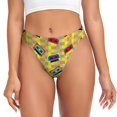 thumbnail image 1 of Balery 90s Audio Tape Tangas de Algodón para Mujer con Estampado – Ropa Interior Sexy, Transpirable, G-string-4X-Large, 1 of 6