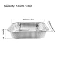 thumbnail image 2 of 8" x 8" Aluminio Papel Sartenes, 46oz Desechables Bandejas Contenedores para Cocina Asar Hornear Cocinar 24uds, 2 of 5