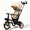 Beige, variant on XJD 7-in-1 Toddler Bike with Push Handle for Ages 1-4, Foldable Lightweight Toddler Tricycle Stroller, Convertible Push Trike with Safety Harness, Gray