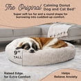 thumbnail image 2 of Best Friends by Sheri Original Calming Donut Dog and Cat Bed, Lux Faux Fur, Oyster, XL (45in x 45in) - Anxiety Relief for Pets Up to 150 lbs, 2 of 7