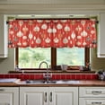 thumbnail image 3 of Yayeee Kitchen Curtains Tier Set of 2 Light Filtering 57"x24" Over Sink Window Panels, Christmas Ornaments Pattern, 3 of 7