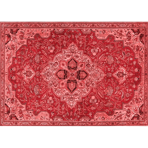 Ahgly Company Indoor Rectangle Persian Red Traditional Area Rugs, 8' x 12'
