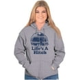 thumbnail image 4 of Life's A Hitch Camper Trailer Camp RV Zip Up Hoodie Men's Women's Brisco Brands S, 4 of 6
