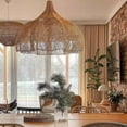 thumbnail image 2 of Arturesthome Southeast Asian Oversize Restaurant Chandelier Scandinavian Rattan Hanging Light, 2 of 22
