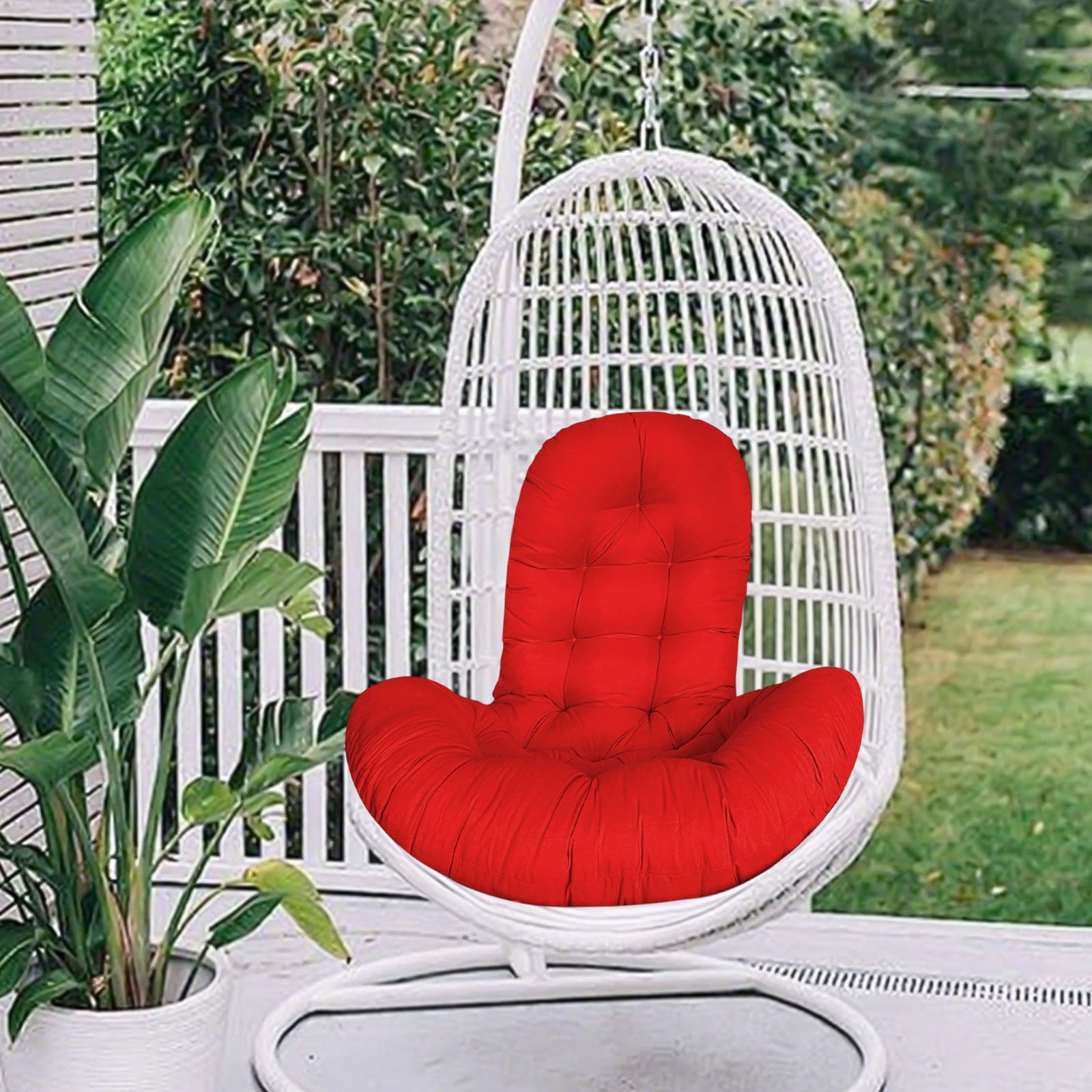 ChicYu Single Swing Chair Cushion Home Hanging Chair Pad Indoor Outdoor Cradles Chair Cushion Comfortable Pad for Hanging Swings and Cradles Chairs