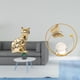 thumbnail image 2 of Figura de escritorio,Estatua de gato en estante,escritorio,oficina,decoración del hogar,Estatua de bola de cristal,Estatuas de bolas de cristal para decoración del, 2 of 8