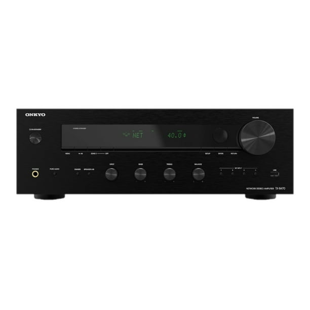 Receptor Estéreo TX-8470 ONKYO 2 Canales, Wi-Fi, Bluetooth, Phono, Audio y video