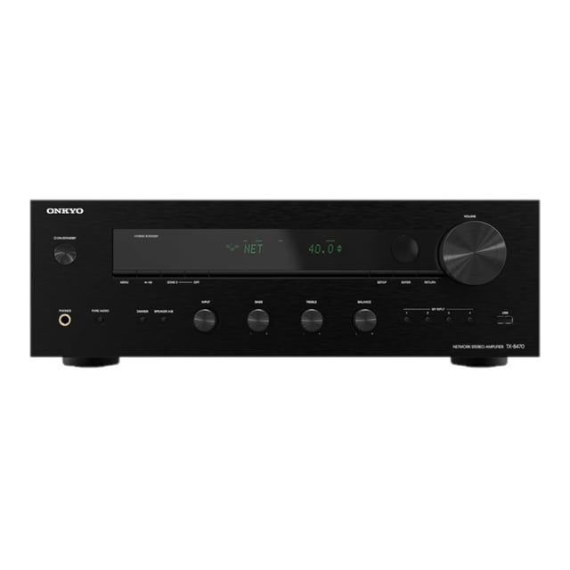 Receptor Estéreo TX-8470 ONKYO 2 Canales, Wi-Fi, Bluetooth, Phono, Audio y video