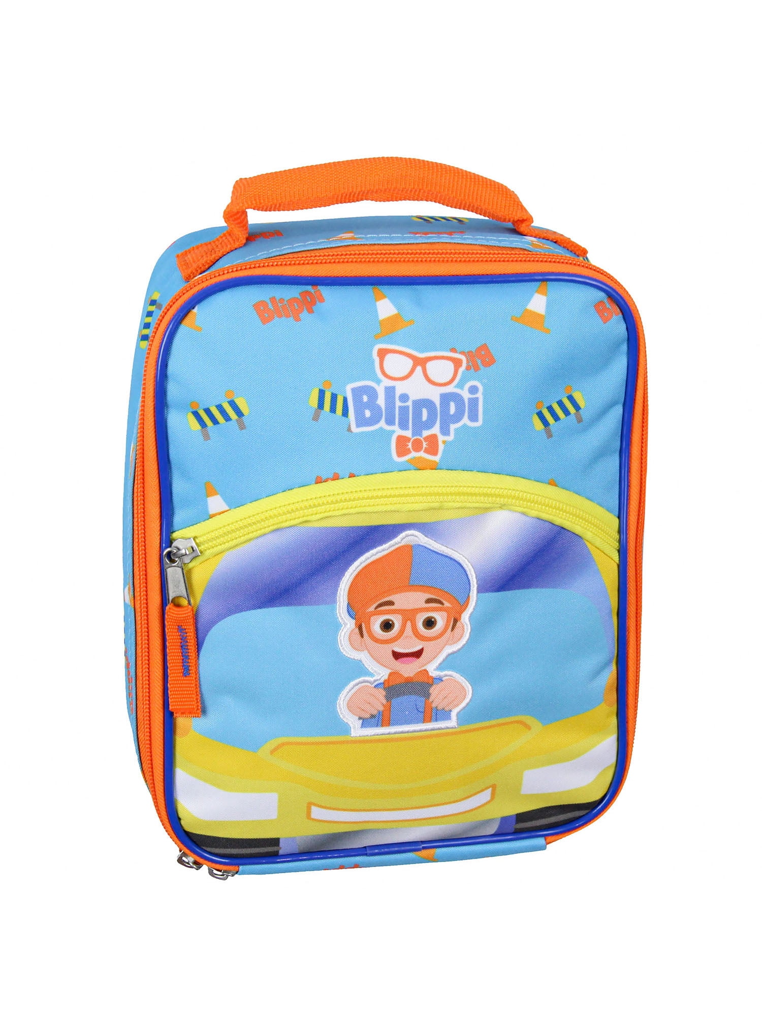 Blippi Kids Lunch Box Joy Ride School Insulated Lunch Bag Tote For Hot And Cold Food, Drinks, And Snacks 10"