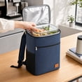 thumbnail image 4 of Insulated Cooler Backpack Leak Proof Insulated Bag Adult Lunch Bag for Work Travel Picnic Hiking Navy Oxford Cloth, 4 of 5