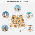 thumbnail image 6 of FORMRS Boys Swim Trunks Quick Dry Mesh Liner Boardshorts Sizes XS-XL, Watercolor Sunflowers and Leaves, 6 of 7
