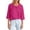 RD2, variant on Women's Round Neck 3/4 Sleeve Pleated Front Tunic Blouse Dressy Casual Summer Top