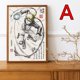 thumbnail image 1 of Naruto Peripherals Naruto Sasuke Kakashi Canvas Painting Retro Anime Posters Wall Art Living Room Decor Gifts for Boy50x70cm No Frame Gao Jinjia LED, 1 of 2