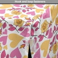 thumbnail image 4 of Floral Dog Crate Cover, Romantic Style Bicolor Hearts and Blooming Roses Valentine's Day, Easy to Use Pet Kennel Cover for Medium Large Dogs, 35" x 23" x 27", Mustard Pink, by Ambesonne, 4 of 6