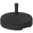 thumbnail image 1 of Outsunny Base Ronde pour Parasol de Patio, Support de Parasol, Rempli de Sable/eau, Noir, 1 of 10