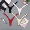 thumbnail image 2 of Alluring V Shaped Thong Panties Low Rise Cotton Underwear High-grade comfort For Women, 2 of 8