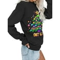 thumbnail image 3 of MOSHU Christmas Sweatshirt for Women Crewneck Long Sleeve Tops Casual Womens Sweatshirts Oversized Pullover, 3 of 9