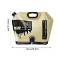 thumbnail image 4 of 5Uds. Bolsa De Agua Para Acampar Portátil 8L Bolsa Plegable Multipropósito Sin Fugas Caqui, 4 of 4