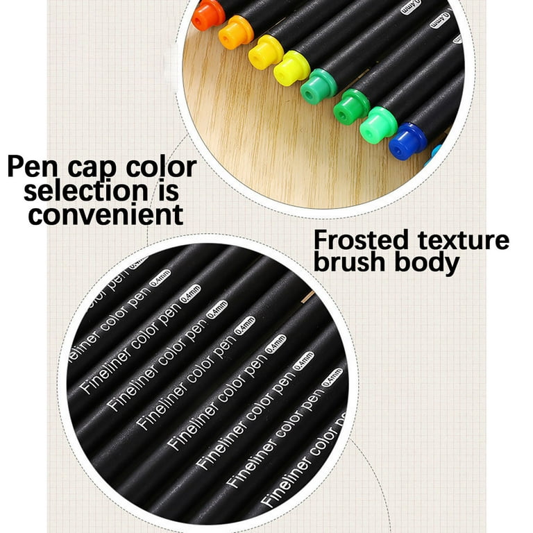 Airpow Personalized Pens Pen Color Needle Pen Thread Drawing Pen 48/60 Color  Painting Set（1Ml） Gel Pens Colored Smooth Writing, Retractable, Waterproof,  Fading 
